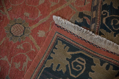 9x12 Vintage Tea Washed Indian Arts And Crafts Soumac Design Carpet by Old New House® - product image 12 for Resin Society
