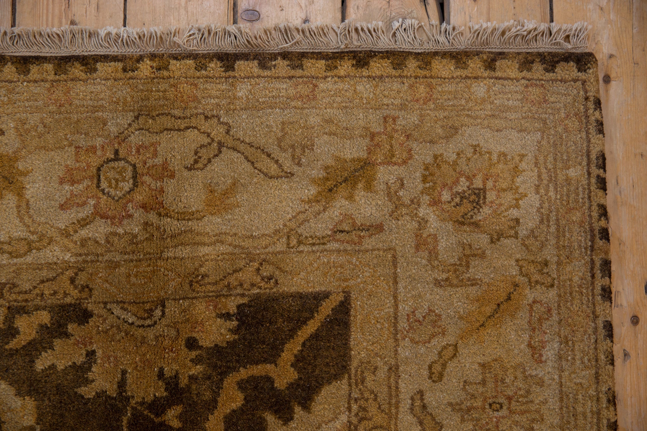 6x9.5 Gold Wash Indian Oushak Design Carpet by Old New House® - product image 3 for Resin Society