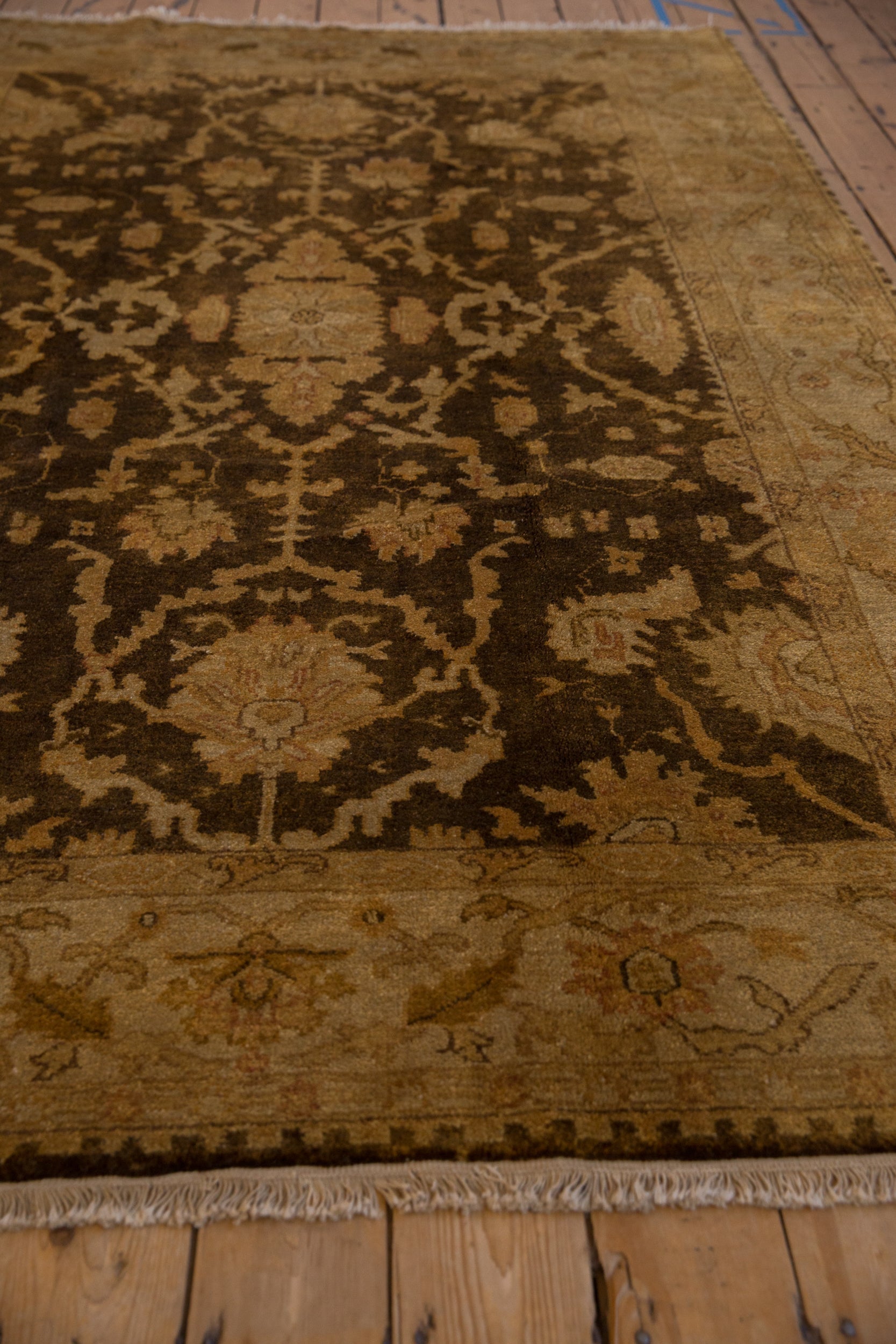 6x9.5 Gold Wash Indian Oushak Design Carpet by Old New House® - product image 5 for Resin Society