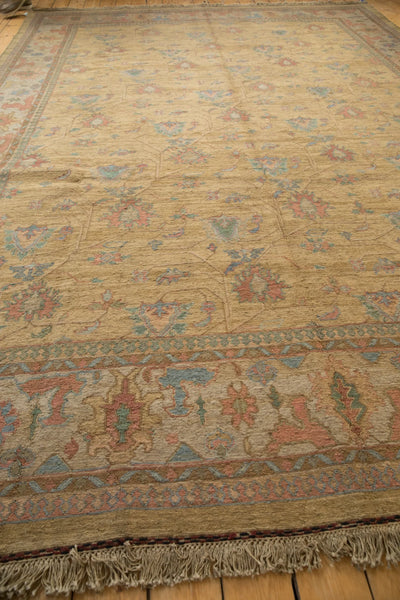 10x13.5 Vintage Tea Washed Indian Soumac Design Carpet by Old New House® - product image 8 for Resin Society