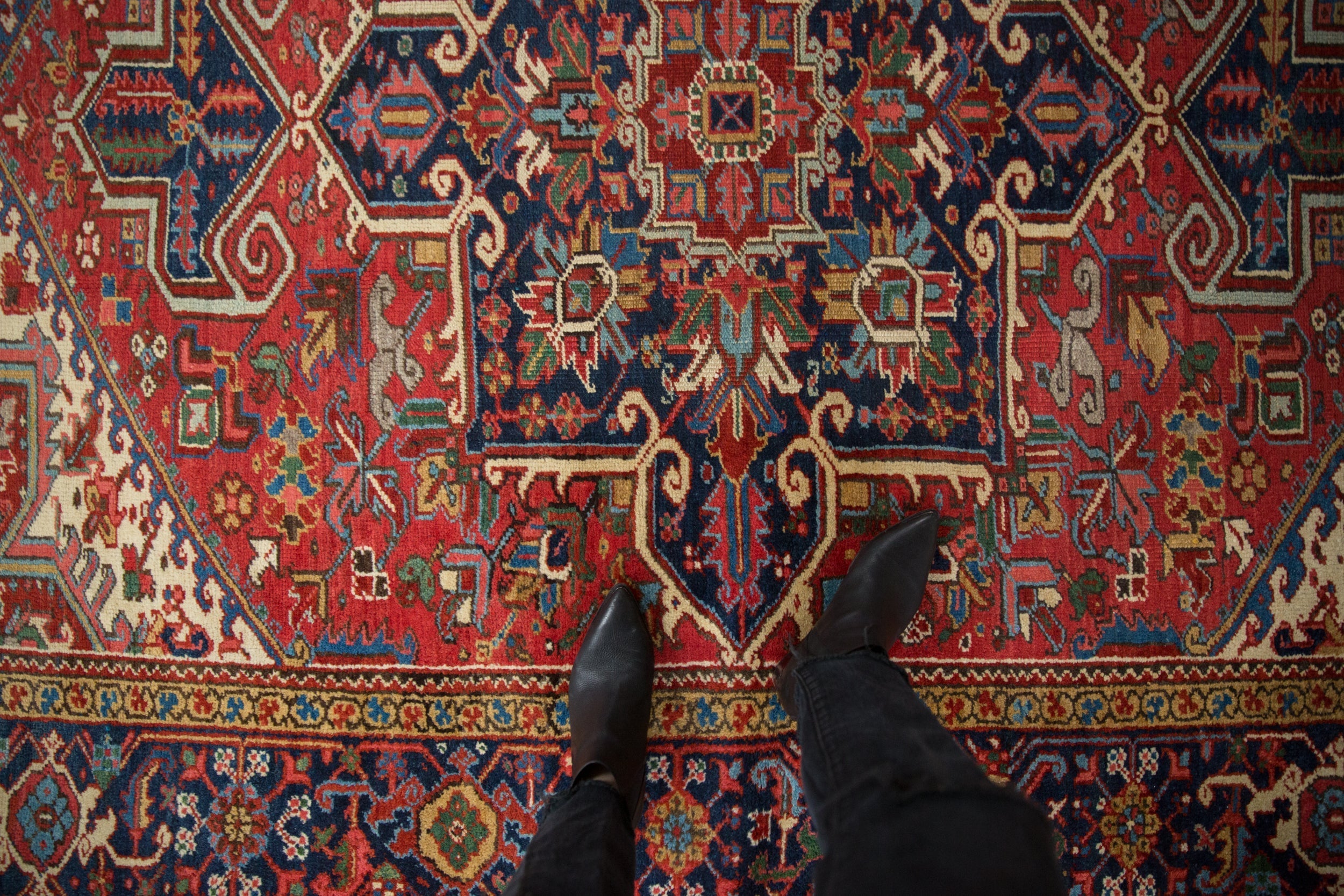 7x9.5 Vintage Heriz Carpet by Old New House® - product image 2 for Resin Society