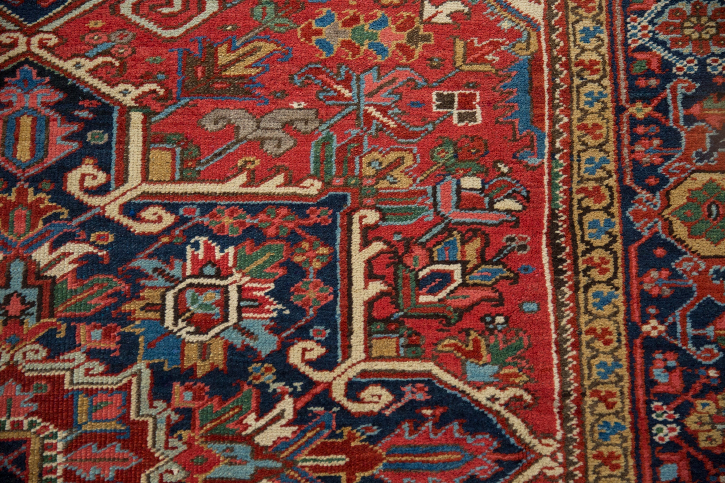 7x9.5 Vintage Heriz Carpet by Old New House® - product image 6 for Resin Society
