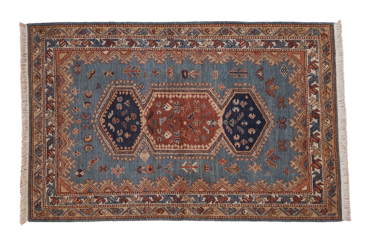4x6.5 Vintage Armenian Hamadan Design Rug by Old New House® - main product image for Resin Society