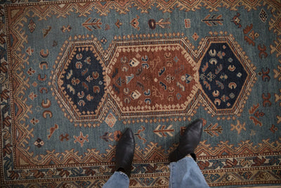 4x6.5 Vintage Armenian Hamadan Design Rug by Old New House® - product image 2 for Resin Society