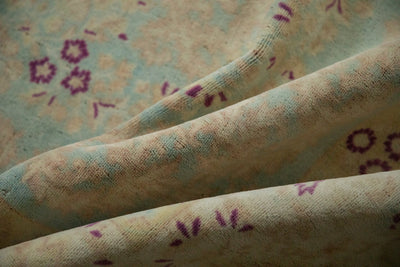 10x14 Vintage Distressed Bulgarian Kerman Design Carpet by Old New House® - product image 10 for Resin Society