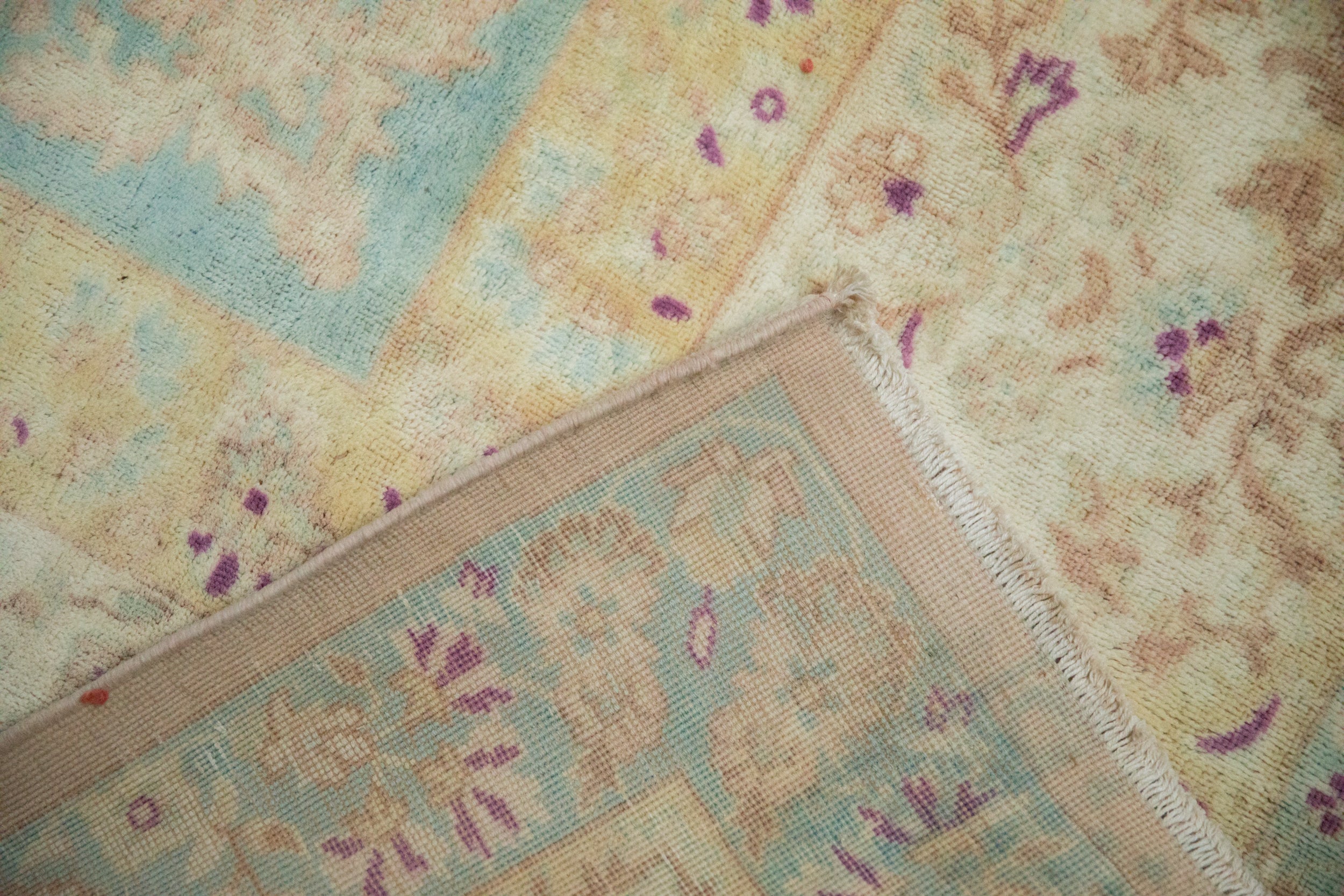 10x14 Vintage Distressed Bulgarian Kerman Design Carpet by Old New House® - product image 11 for Resin Society