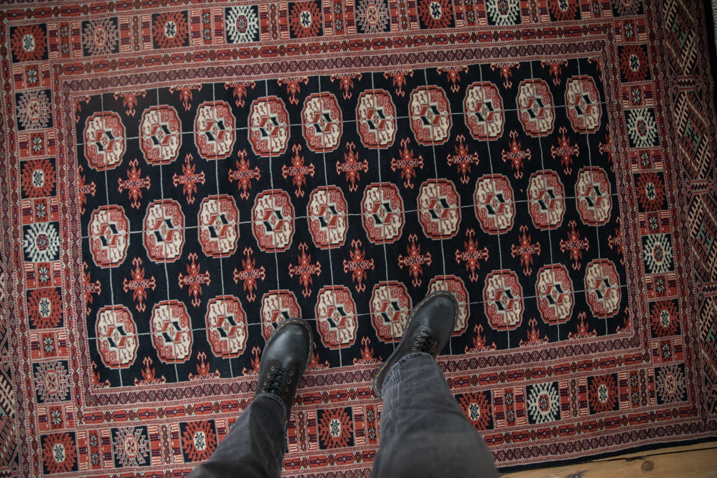 4x6 Vintage Fine Bokhara Rug by Old New House® - product image 2 for Resin Society
