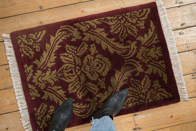 2x3 Vintage Indian Damask Design Rug Mat