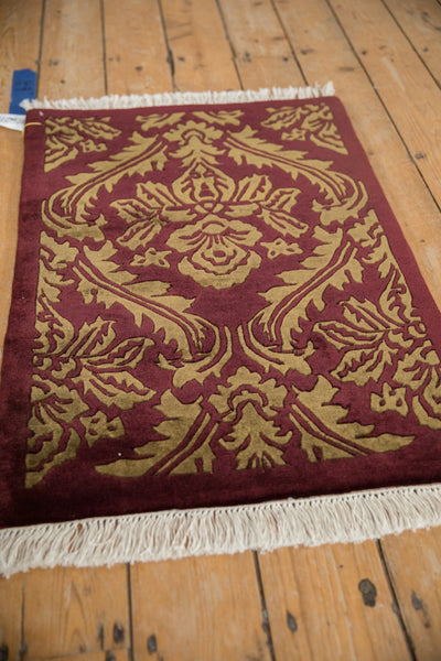 2x3 Vintage Indian Damask Design Rug Mat
