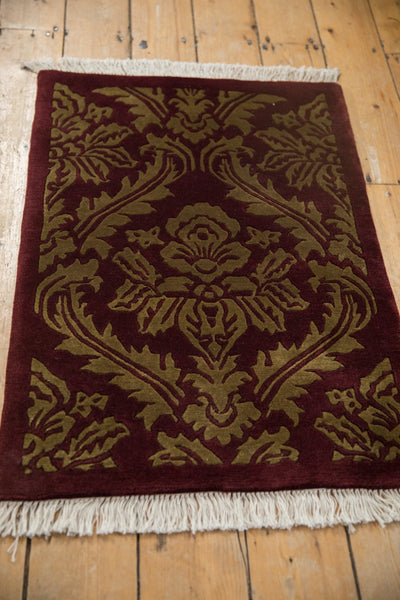 2x3 Vintage Indian Damask Design Rug Mat