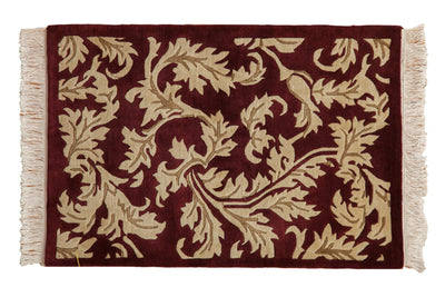 2x3 Vintage Contemporary Indian Arts And Crafts Design Rug Mat