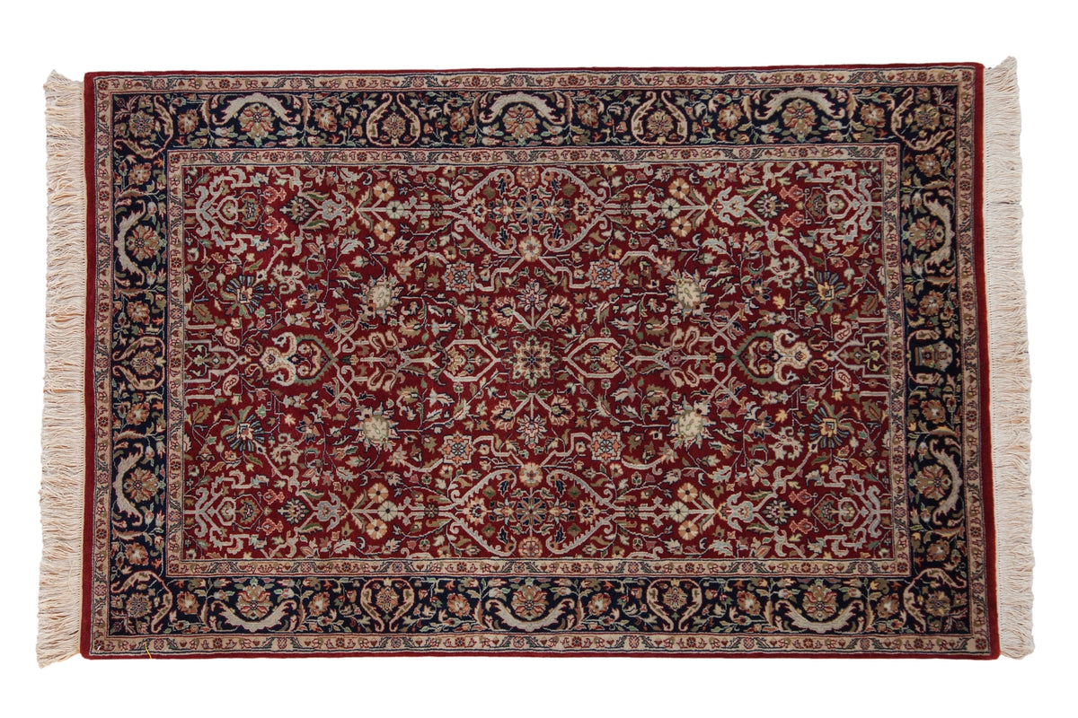 4x6 Fine Indian Tabriz Design Rug by Old New House® - main product image for Resin Society