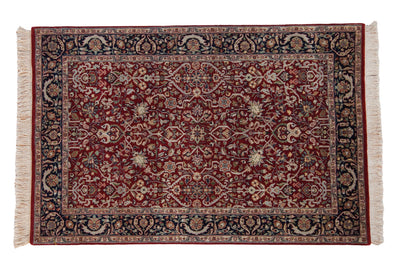 4x6 Fine Indian Tabriz Design Rug by Old New House® - main product image for Resin Society