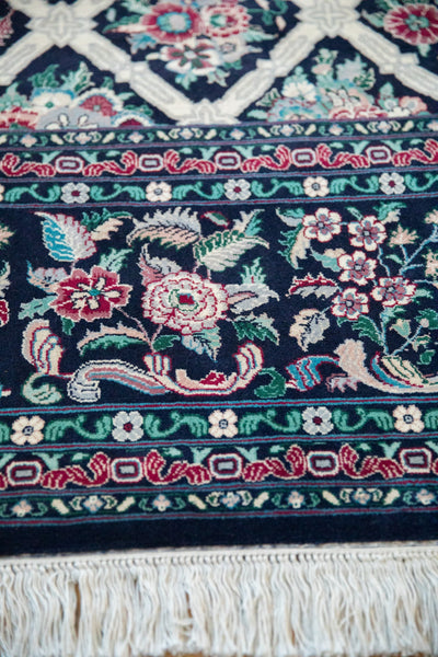 9x11.5 Vintage Pakistani Savonnerie Design Carpet by Old New House® - product image 7 for Resin Society