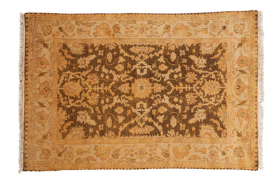 4x6 Vintage Gold Wash Indian Oushak Design Rug by Old New House® - main product image for Resin Society