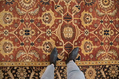 8x10 Indian Mahal Design Carpet by Old New House® - product image 2 for Resin Society