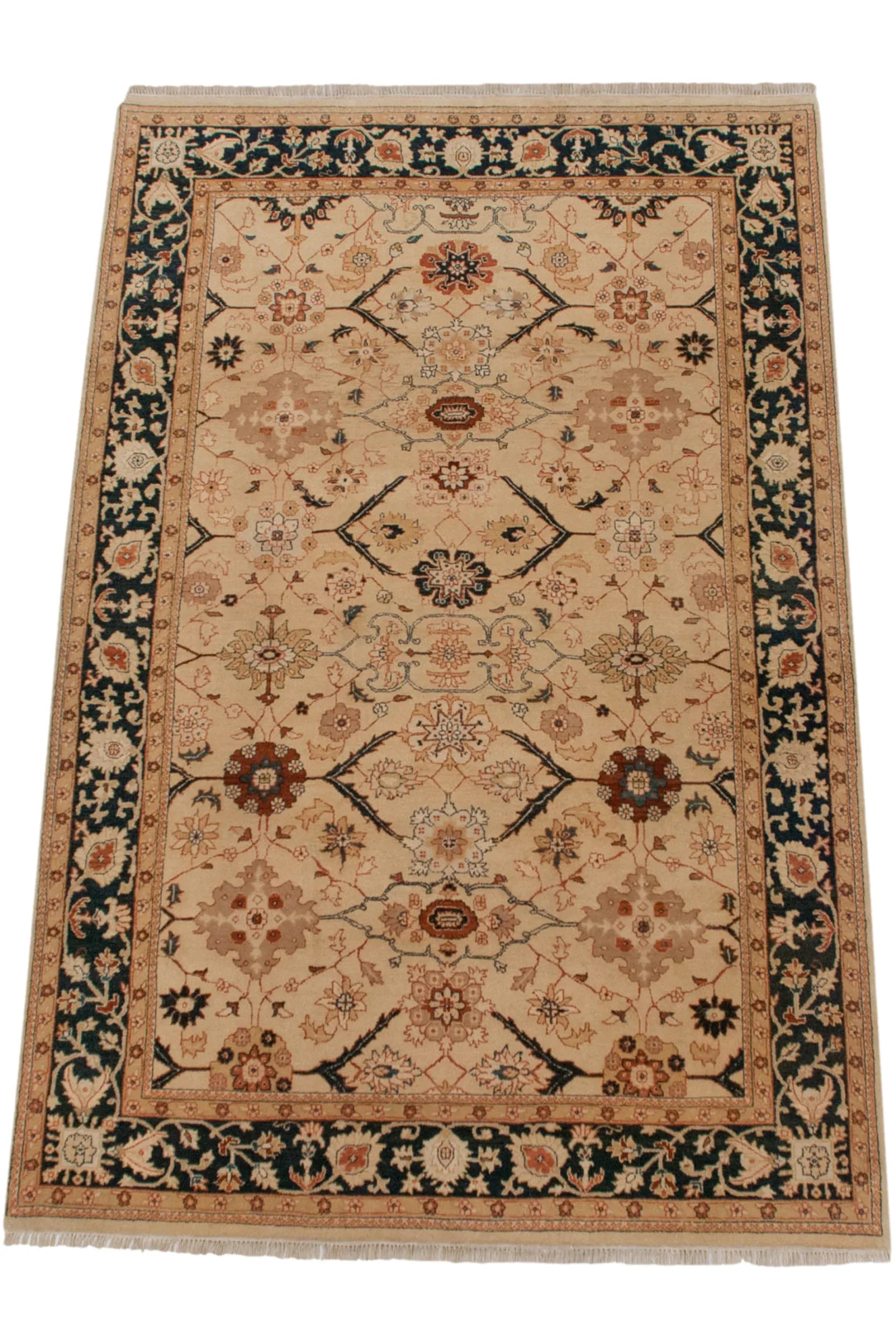 6x9.5 Vintage Indian Bijar Design Carpet by Old New House® - product image 5 for Resin Society