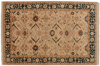 6x9.5 Vintage Indian Bijar Design Carpet by Old New House® - main product image for Resin Society