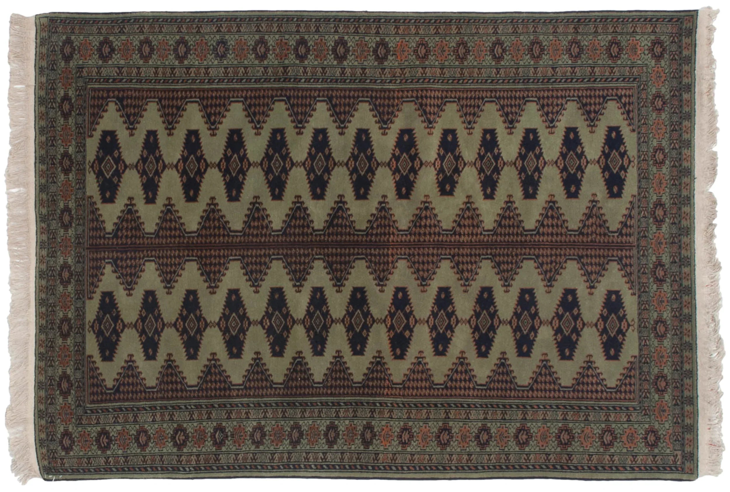 4x6 Vintage Siberian Bokhara Design Rug by Old New House® - main product image for Resin Society