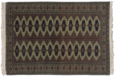 4x6 Vintage Siberian Bokhara Design Rug by Old New House® - main product image for Resin Society