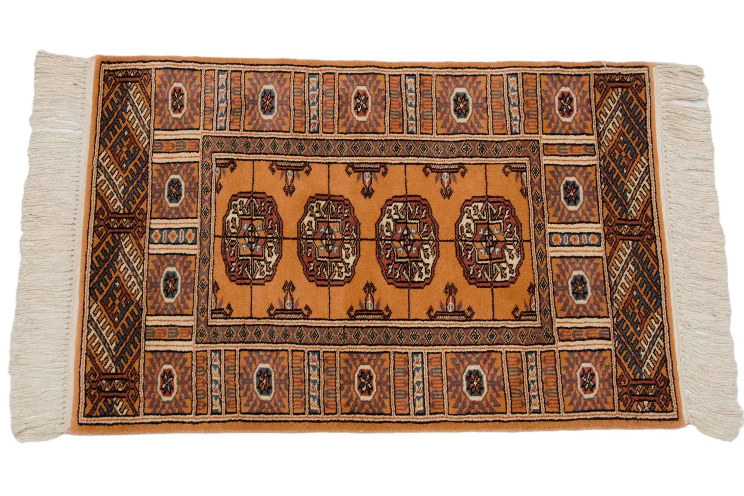 2x3 Vintage Indian Bokhara Design Rug Mat