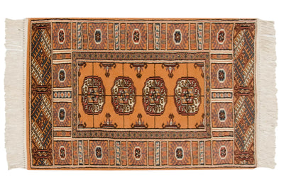 2x3 Vintage Indian Bokhara Design Rug Mat