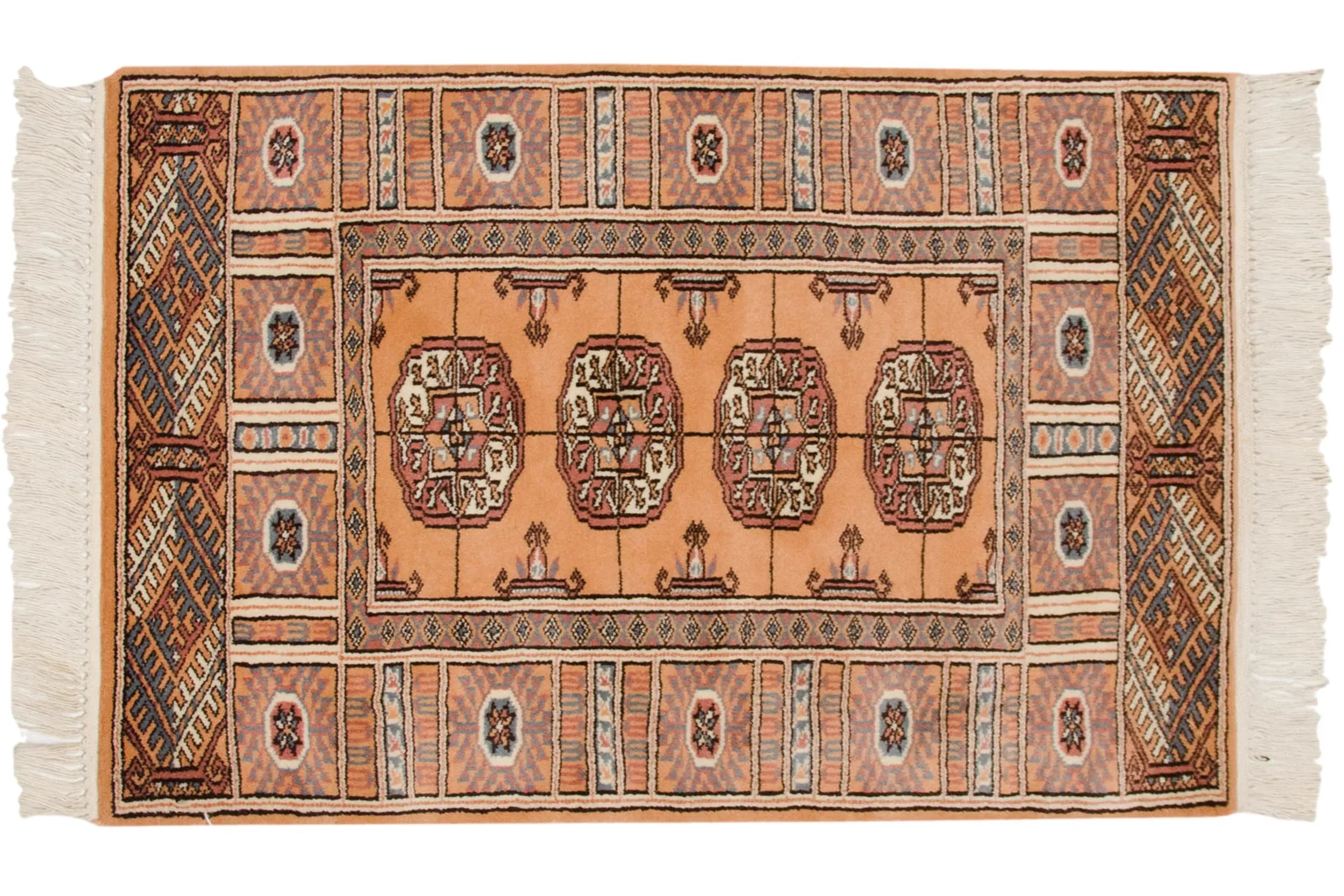 2x3 Vintage Indian Bokhara Design Rug Mat