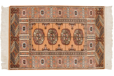 2x3 Vintage Indian Bokhara Design Rug Mat