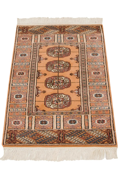 2x3 Vintage Indian Bokhara Design Rug Mat