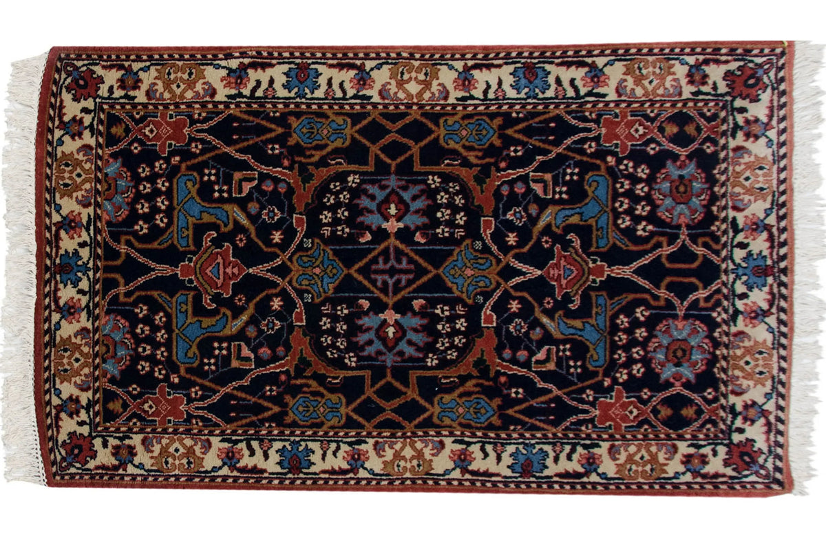 3.5x5.5 Vintage Indian Bijar Design Rug by Old New House® - main product image for Resin Society