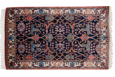 3.5x5.5 Vintage Indian Bijar Design Rug by Old New House® - product image 2 for Resin Society