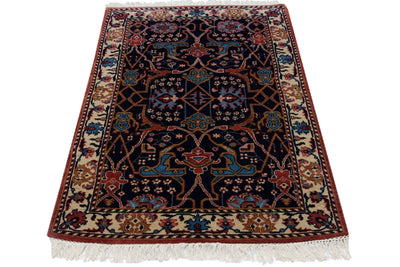 3.5x5.5 Vintage Indian Bijar Design Rug by Old New House® - product image 4 for Resin Society