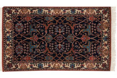 3.5x5.5 Vintage Indian Bijar Design Rug by Old New House® - product image 8 for Resin Society