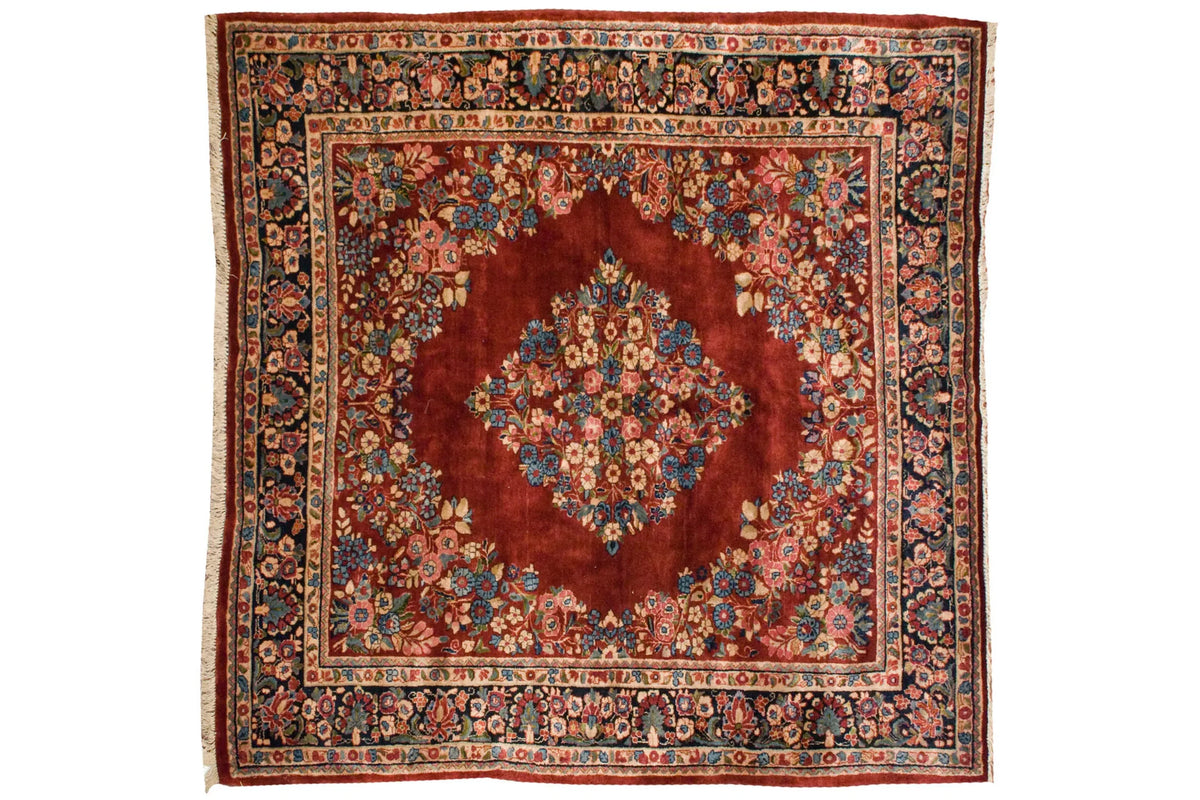 6x7.5 Vintage Sarouk Carpet by Old New House® - main product image for Resin Society