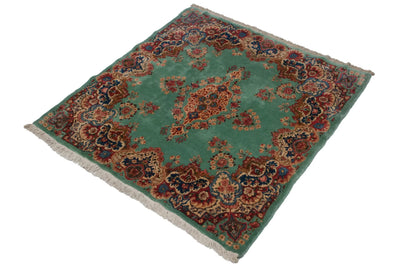 4.5x5 Vintage Kerman Square Rug by Old New House® - product image 3 for Resin Society