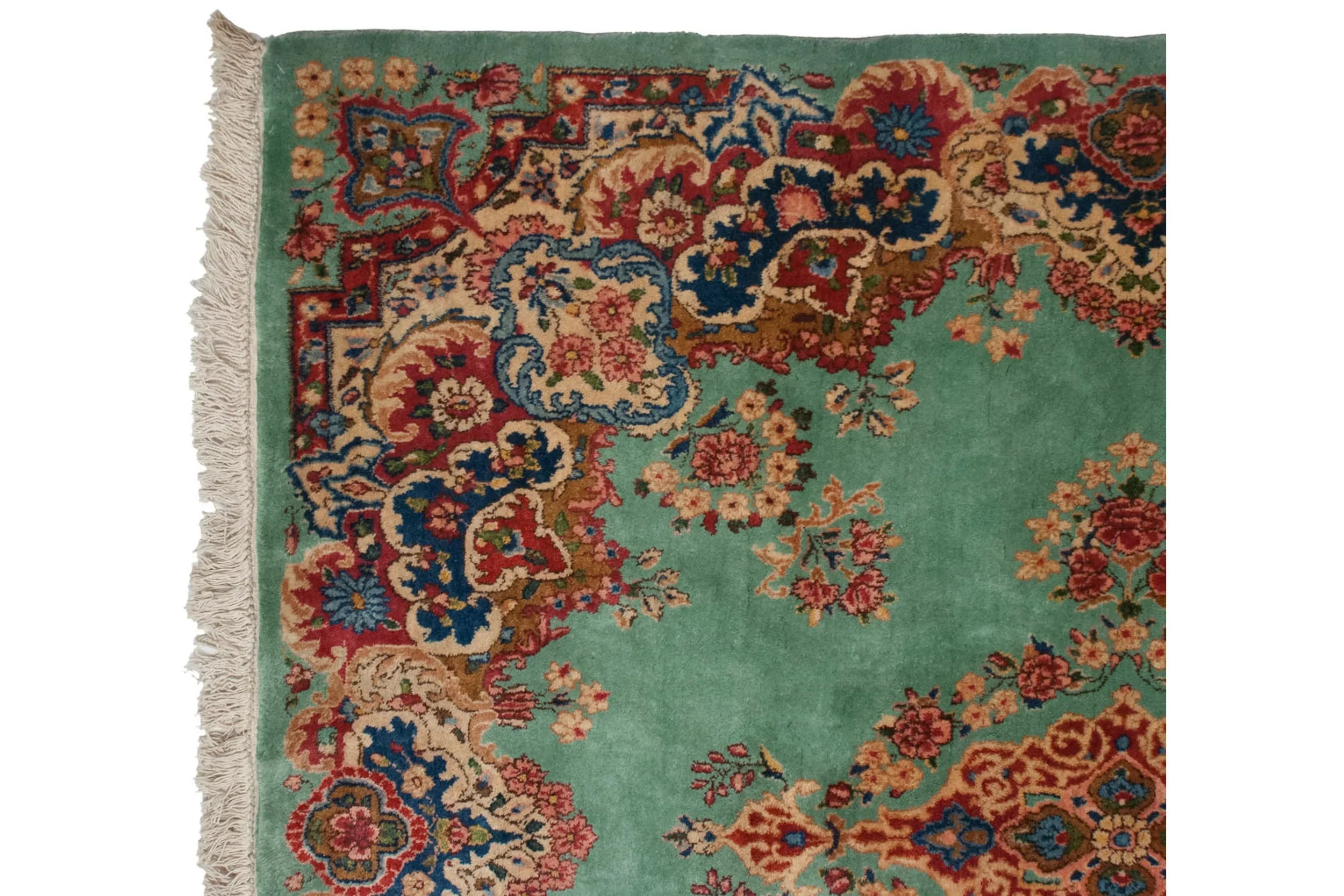 4.5x5 Vintage Kerman Square Rug by Old New House® - product image 5 for Resin Society