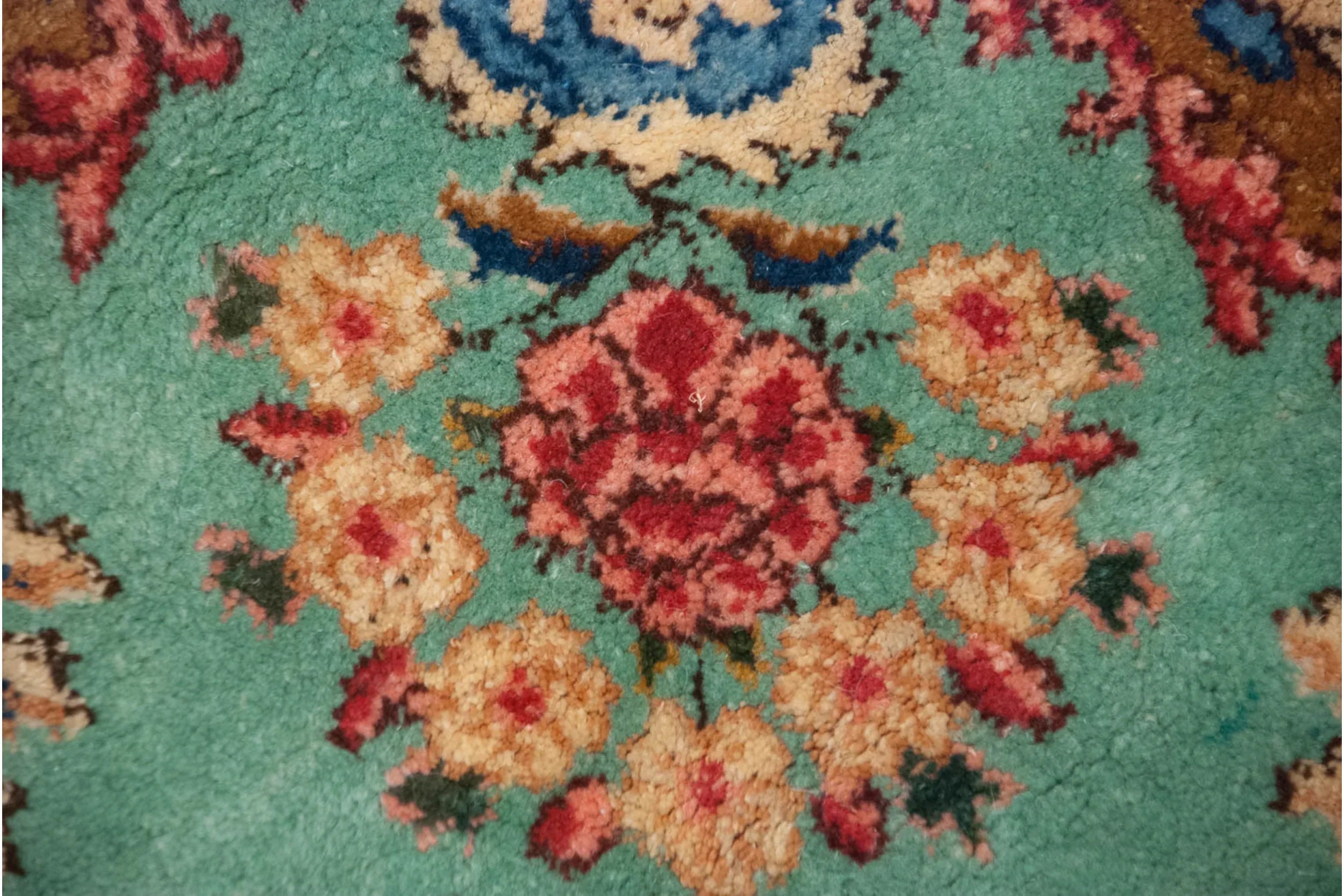 4.5x5 Vintage Kerman Square Rug by Old New House® - product image 6 for Resin Society