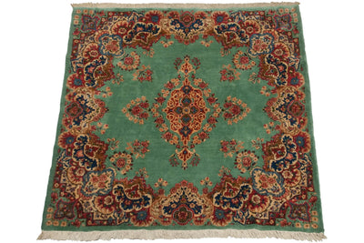 4.5x5 Vintage Kerman Square Rug by Old New House® - product image 8 for Resin Society