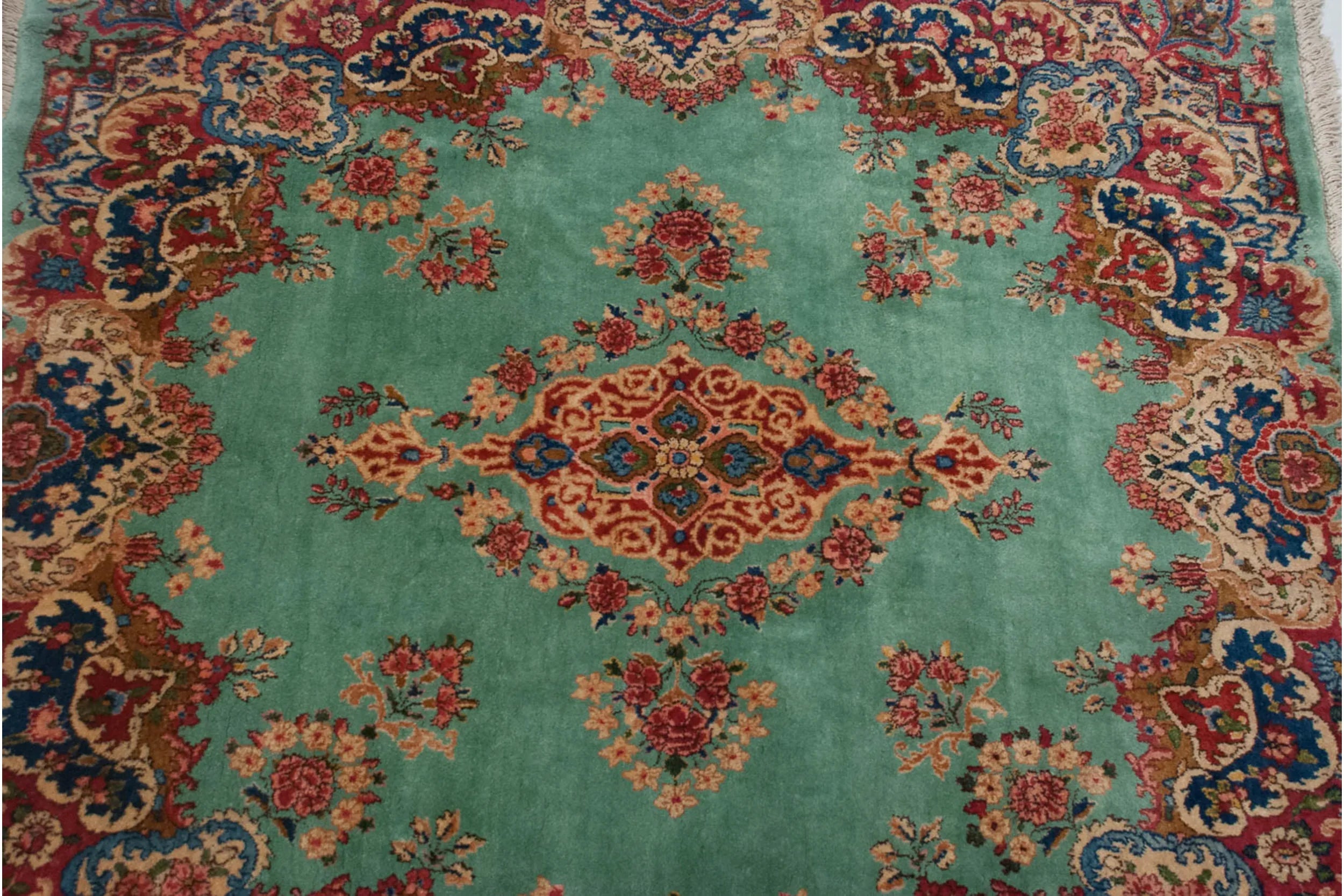 4.5x5 Vintage Kerman Square Rug by Old New House® - product image 10 for Resin Society