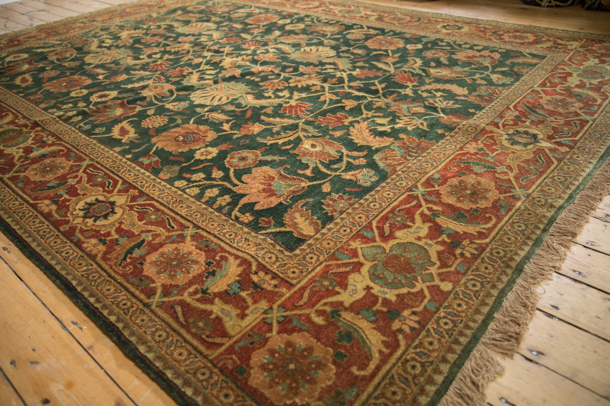 9x11.5 Vintage Indian Serapi Design Carpet by Old New House® - product image 7 for Resin Society