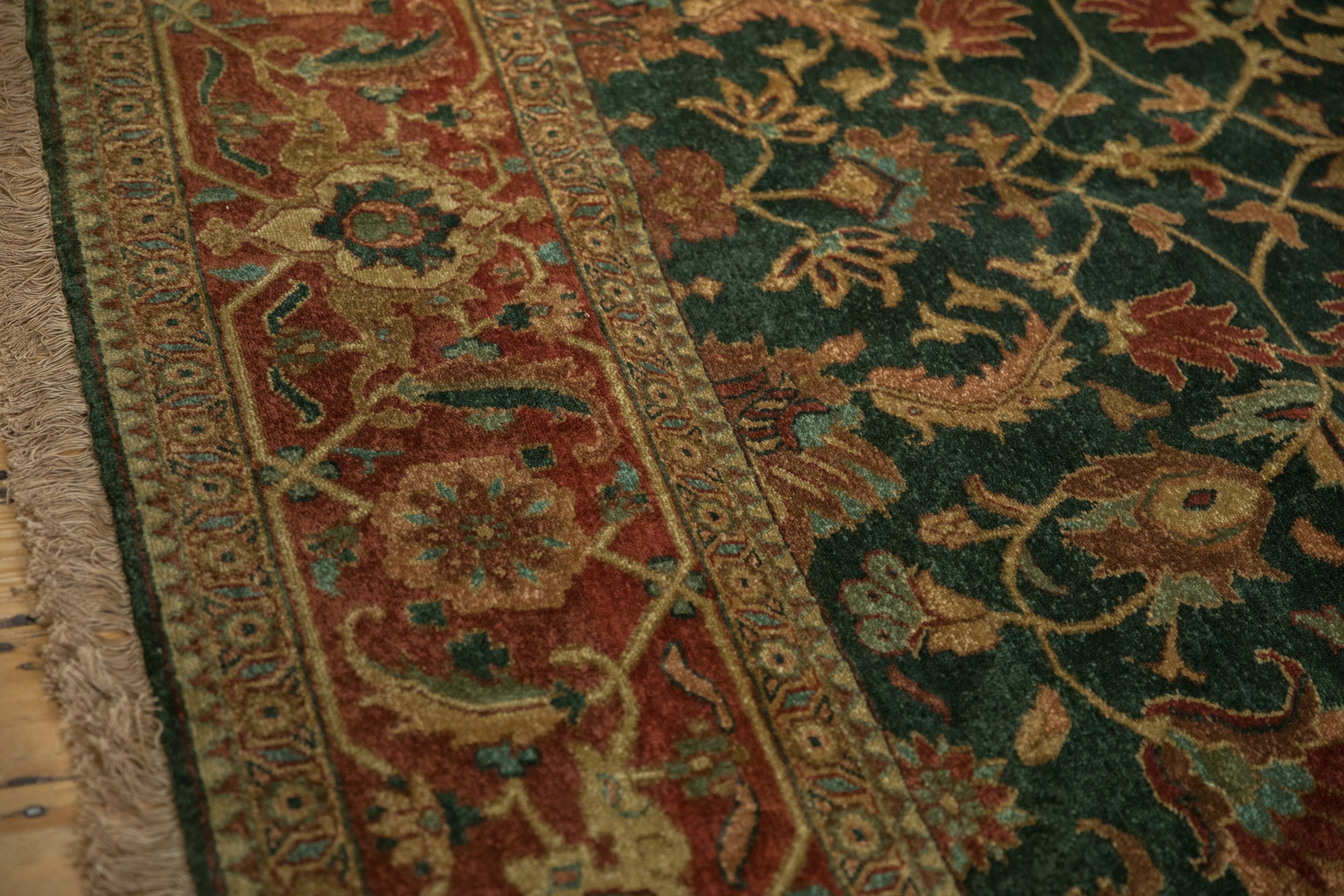 9x11.5 Vintage Indian Serapi Design Carpet by Old New House® - product image 12 for Resin Society