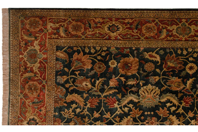 9x11.5 Vintage Indian Serapi Design Carpet by Old New House® - product image 2 for Resin Society
