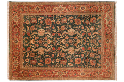 9x11.5 Vintage Indian Serapi Design Carpet by Old New House® - product image 3 for Resin Society