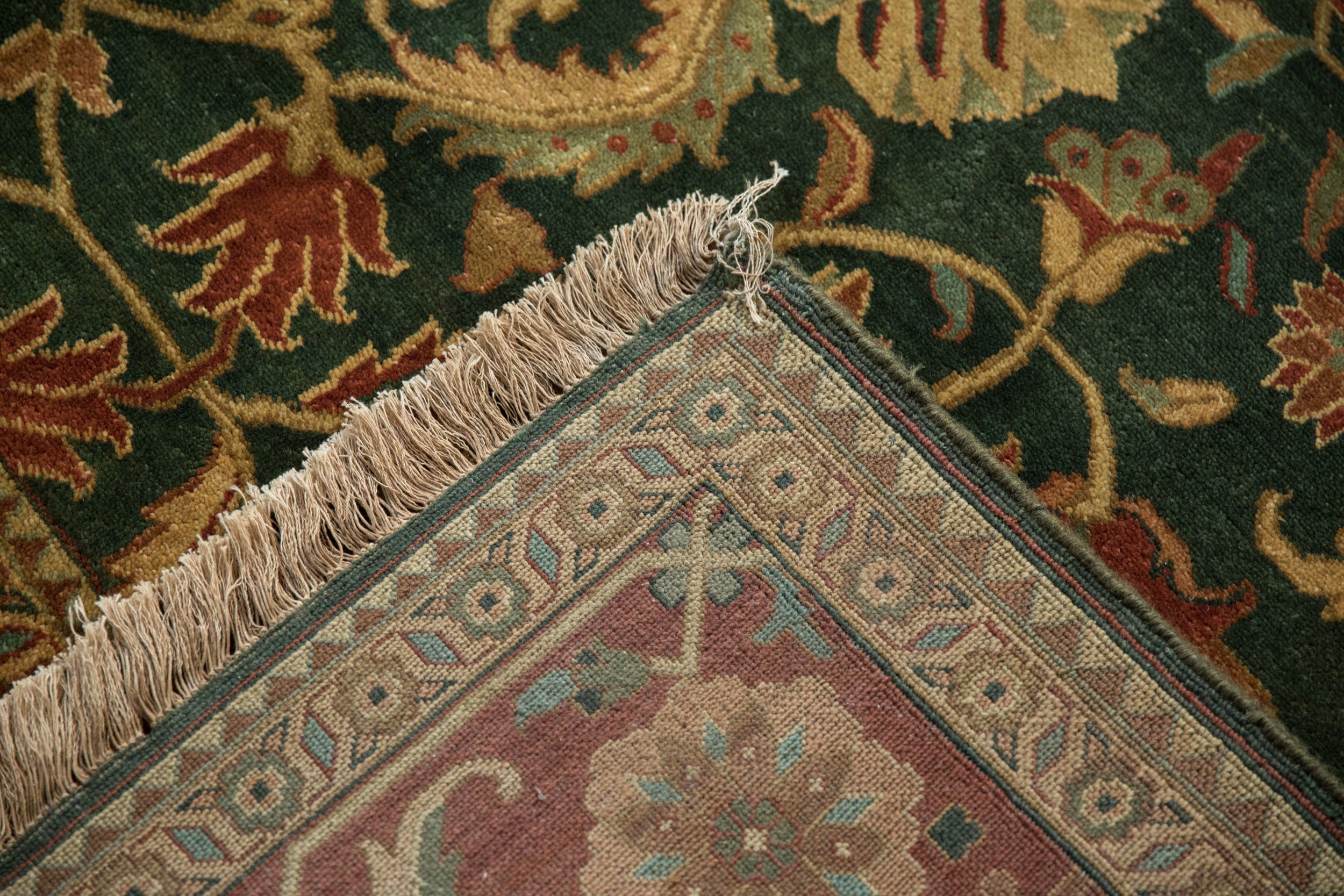 9x11.5 Vintage Indian Serapi Design Carpet by Old New House® - product image 18 for Resin Society