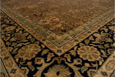 6x9 Vintage Indian Tabriz Design Carpet by Old New House® - product image 6 for Resin Society