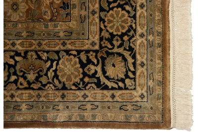 6x9 Vintage Indian Tabriz Design Carpet by Old New House® - product image 8 for Resin Society