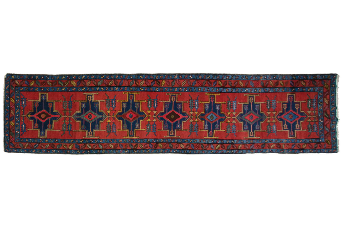 3.5x14 Antique Northwest Persian Rug Runner by Old New House® - detailed view showing pattern and texture