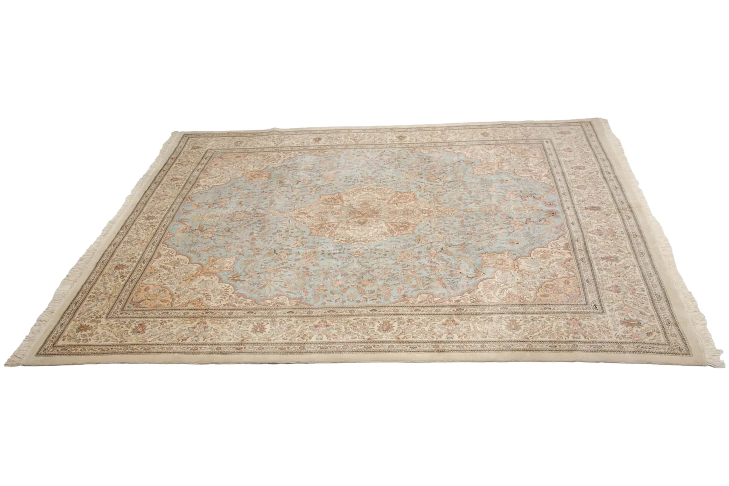 11.5x13 Vintage Tabriz Square Carpet by Old New House® - product image 5 for Resin Society
