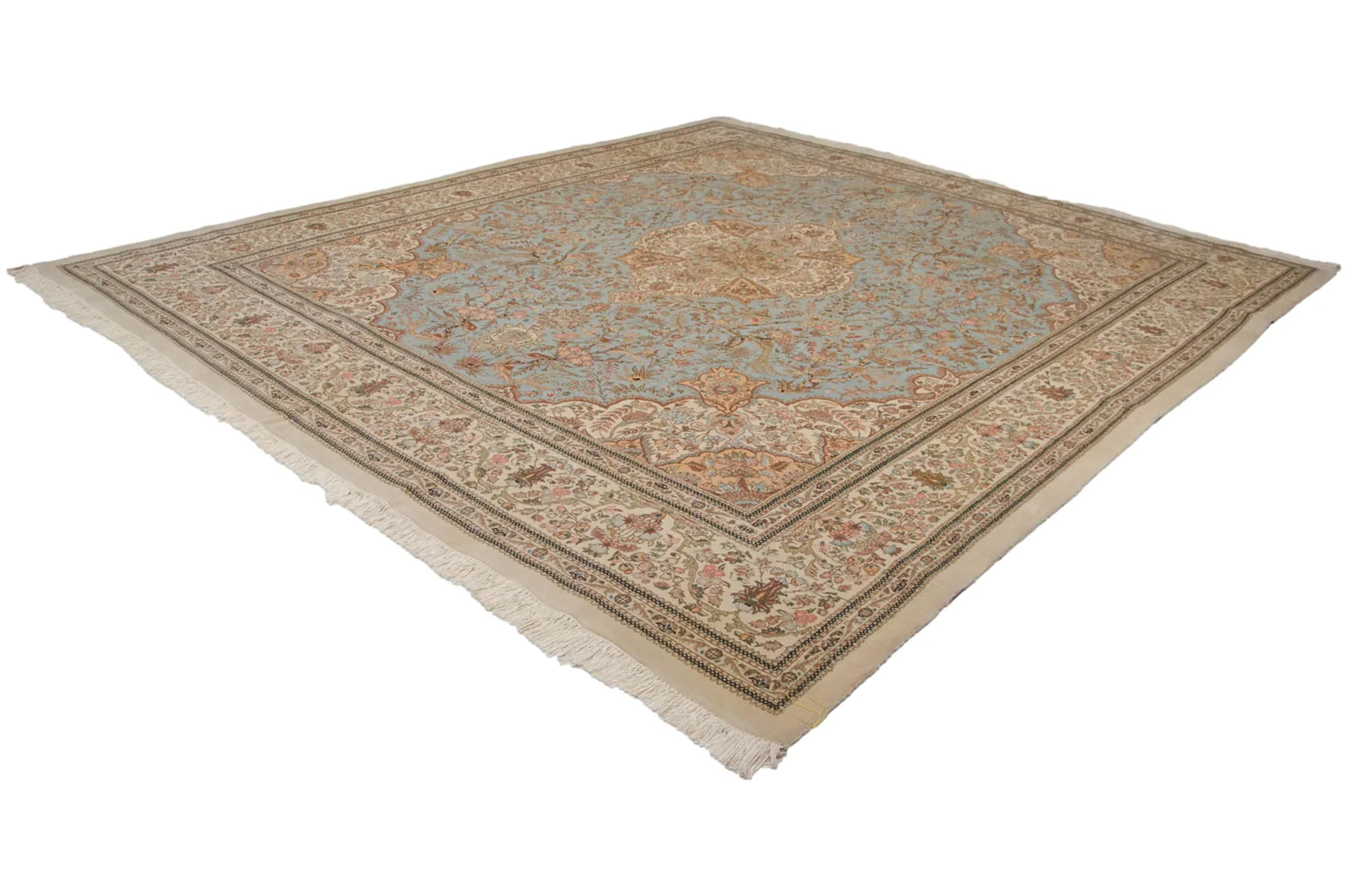 11.5x13 Vintage Tabriz Square Carpet by Old New House® - product image 7 for Resin Society