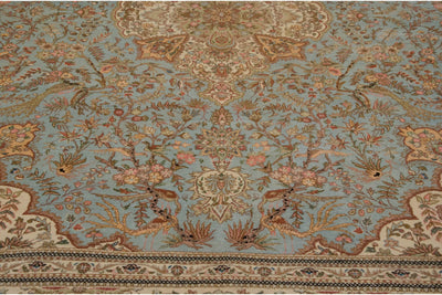 11.5x13 Vintage Tabriz Square Carpet by Old New House® - product image 2 for Resin Society